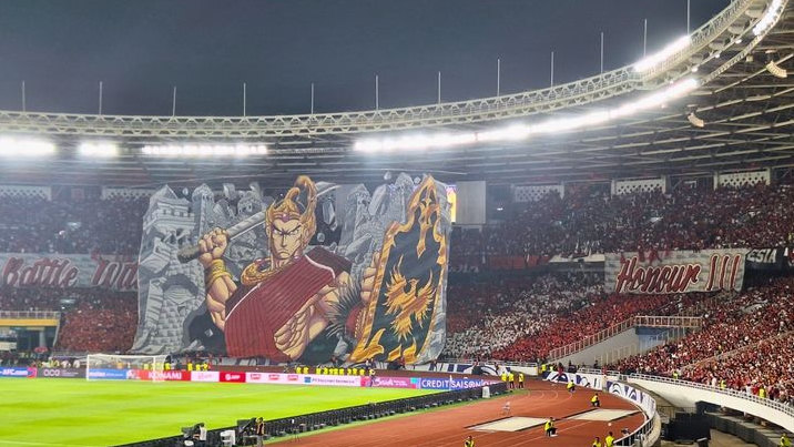 Indosat dan Suporter Timnas Ciptakan Tifo 3D Terbesar untuk Dukung Garuda di Kualifikasi Piala Dunia 2026