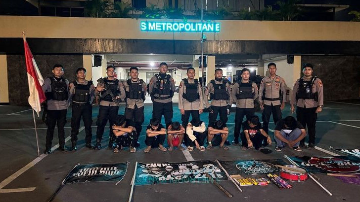 Polisi Tangkap 7 Remaja Diduga Gangster Saat Konvoi di Bekasi Utara