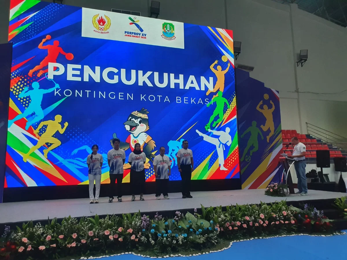 Pengukuhan kontingen Kota Bekasi untuk Porprov Jawa Barat