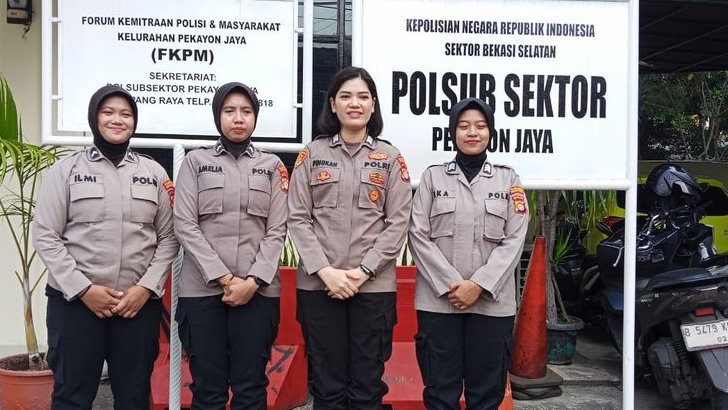 Polsubsektor Pekayon Jaya, Pertama di Indonesia yang Seluruh Personelnya Polwan