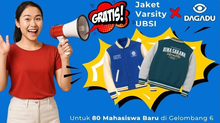 UBSI Bagikan Jaket Varsity Eksklusif untuk Calon Mahasiswa Baru 2025-2026