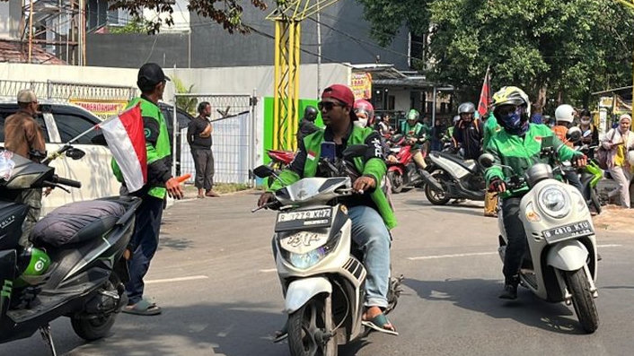 Demo di Jakarta, Warga Bekasi Keluhkan Sulit Cari Ojol