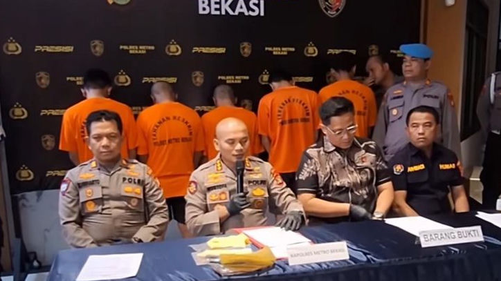 Lima Bandit Jalanan Di Ringkus Polres Metro Bekasi