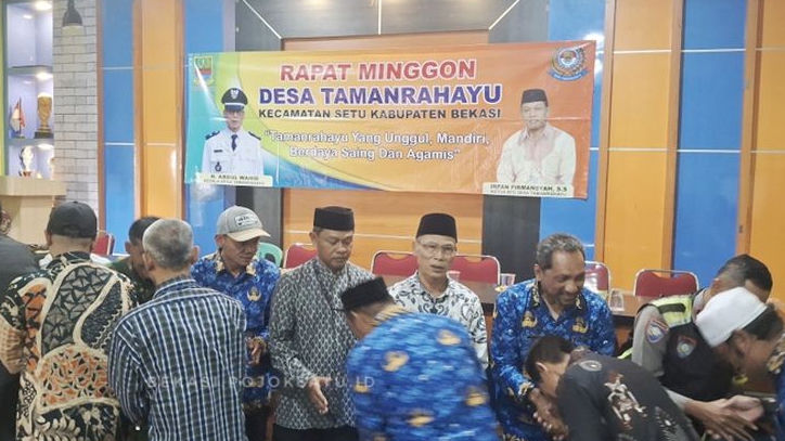 Usai Minggon, Pemdes Tamanrahayu Gelar Halalbihalal