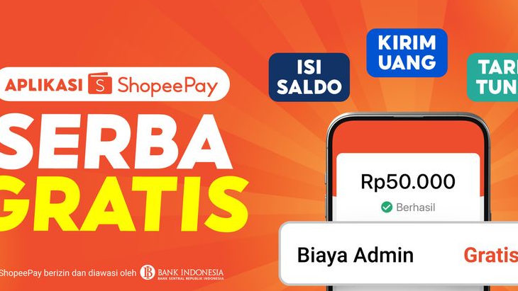 Transaksi Bebas Biaya Lewat ShopeePay Serba Gratis: Kirim Uang, Isi Saldo, hingga Tarik Tunai Lebih Hemat