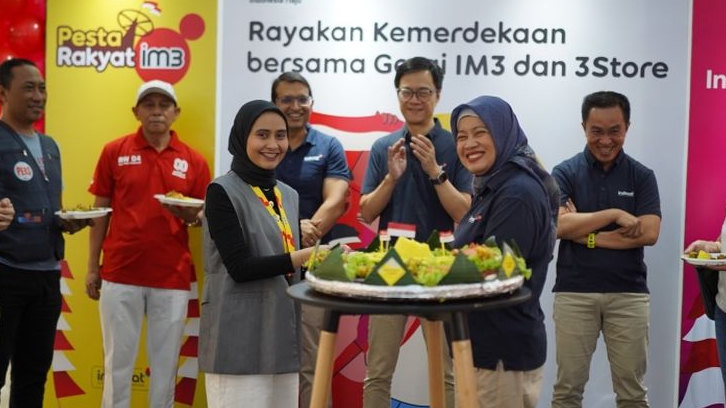 Indosat Ooredoo Hutchison Rayakan HUT RI ke-80 dengan 'Merdeka Bersama Gerai IM3 & 3Store'