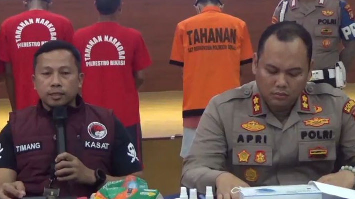 Pabrik Sinte di Tarumajaya Terbongkar, Barang Bukti 300 Gram Lebih Disita