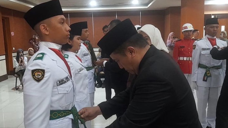 50 Anggota Paskibraka Kabupaten Bekasi Resmi Dikukuhkan