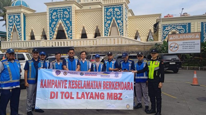 Jasamarga Jalanlayang Cikampek Gelar Kampanye Keselamatan di Ruas Jalan Layang MBZ