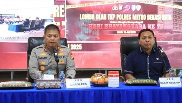 Sambut Hari Bhayangkara ke-79, Polres Metro Bekasi Kota Gelar Lomba Olah TKP Antar Polsek