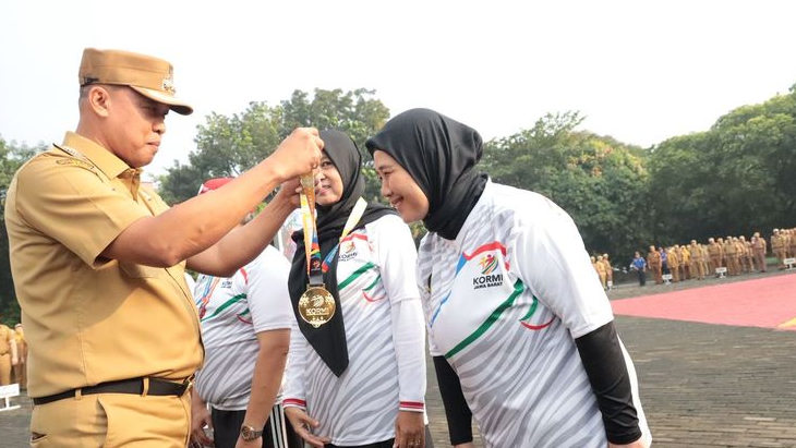 Kormi Kota Bekasi Raih Medali Terbanyak Ketiga di Fornas NTB VIII 2025, Wali Kota Beri Apresiasi