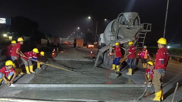 Jasa Marga Rekonstruksi Perkerasan di Tol Jakarta–Tangerang 11 Sampai 15 Agustus 2025