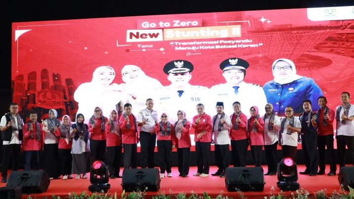 Pemkot Bekasi Lantik 2000 Kader Posyandu dalam Program 'Go To Zero New Stunting II'