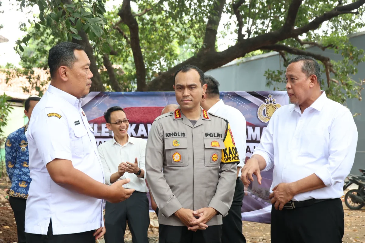 Groundbreaking Pembangunan Gedung Polsek Mustikajaya