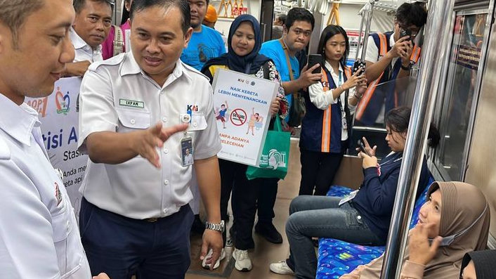 PT KAI Gelar Kampanye Antipelecehan Seksual di Stasiun Bekasi