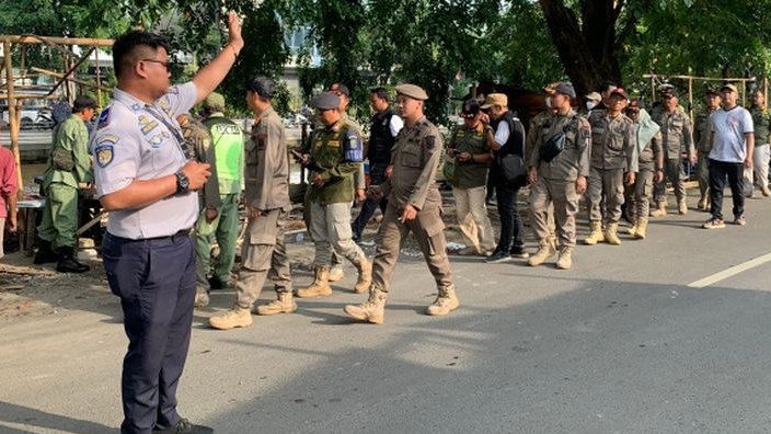 Penertiban PKL di Margajaya, Satpol PP Libatkan TNI-Polri dan Dinas Terkait