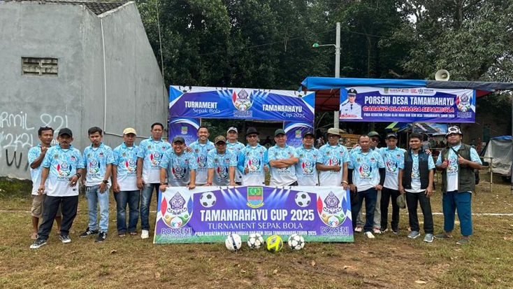 Turnamen Sepak Bola Porseni Desa Tamanrahayu 2025 Resmi Bergulir
